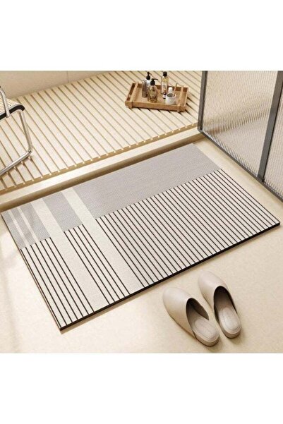 Arabest Stripes Rug,Non-Slip Washable,Super Soft Abstract Geometric,Low-Pile,...