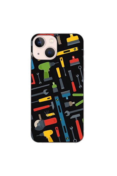 OEM Husa compatibila cu Apple iPhone 13 Mini Silicon Gel Tpu Model Unelte Pat...