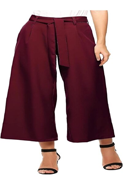 Zeagoo Women's Culotte 7/8 Wide Trousers Summer Trousers Wide Trousers Elegan...