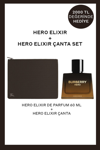 BURBERRY Hero Elixir de Parfum 60 ml + Erkek Çanta Hediyeli Set