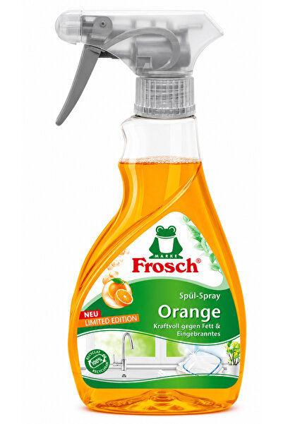 Frosch Portakal Özlü Yağlı Bulaşık Temizleme Spreyi 300 ml – Yağ Çözücü ve Ya...