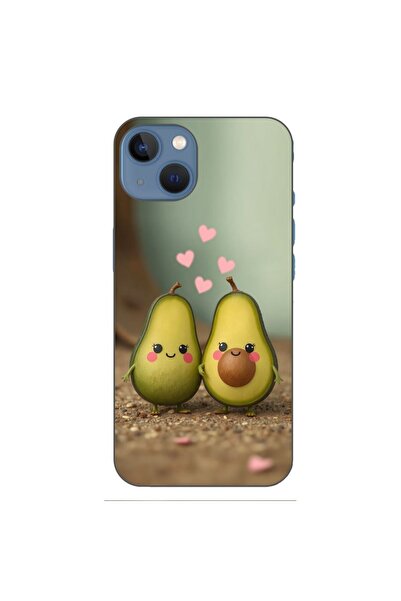 OEM Husa compatibila cu Apple iPhone 13 Silicon Gel Tpu Model Kawaii Avocados...