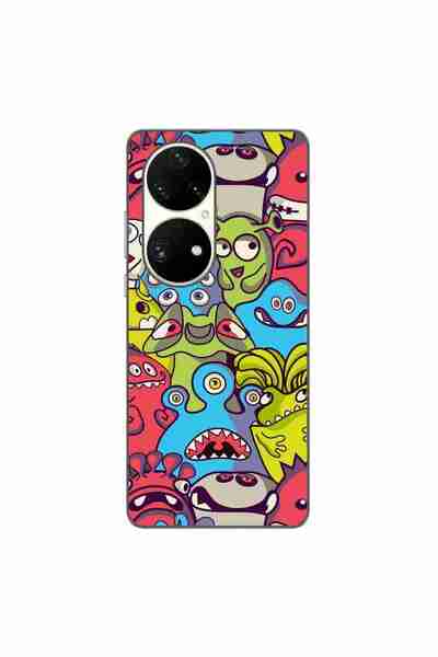 OEM Husa compatibila cu Huawei P50 Pro Silicon Gel Tpu Model Squishi Monsters