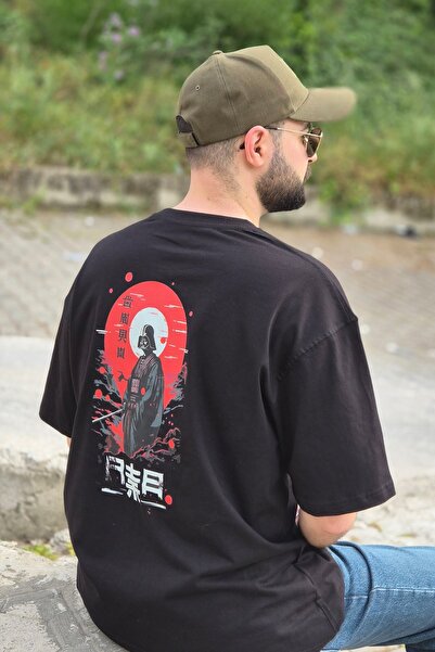 Darth Vader Oversize Erkek T-Shirt Siyah
