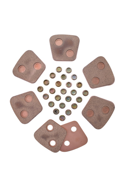 Breckner Germany Set 12 ferodouri cu nituri pentru disc ambreiaj 4mm 77x69 D1...