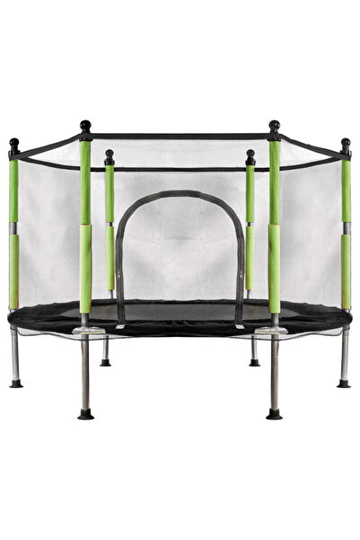 SERSIMO Trambulină pentru copii cu plasă de siguranță, diametru 140 cm, 150 k...