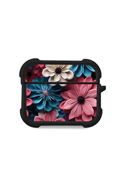 Sonique Θήκη Σιλικόνης 3D Flower Series για AirPods Pro / Pro 2 Ροζ 01