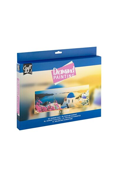 CreativeCraft Diamond painting - Santorini, 75 x 25 cm