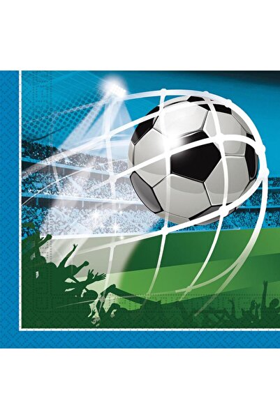 Procos Set 20 servetele party Fotbal, hartie 2 straturi FSC, 33x33 cm, Multic...