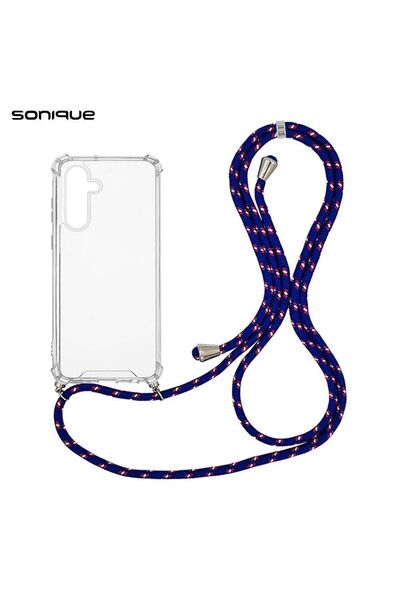 Sonique Θήκη Σιλικόνης με Κορδόνι Armor Clear Samsung Galaxy S24 Plus Rainbow...