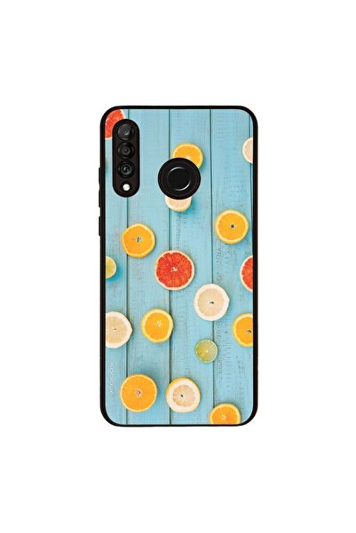 Sonique Θήκη Fruit Series για Huawei P30 Lite Γκρέιπφρουτ