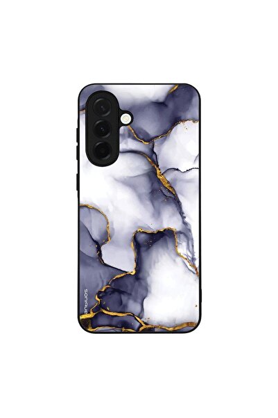 Sonique Θήκη Marble Series για Samsung Galaxy A36 5G Μωβ Γκρι