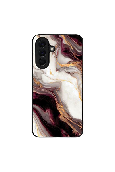 Sonique Θήκη Marble Series για Samsung Galaxy A56 5G Μπορντώ