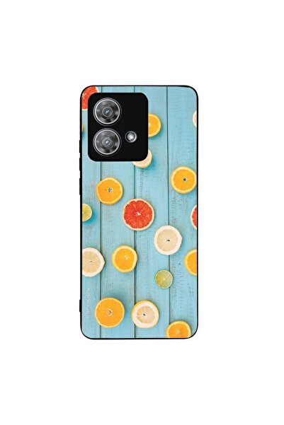 Sonique Θήκη Fruit Series για Motorola Edge 40 Neo 5G Γκρέιπφρουτ