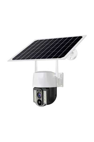 crz Solar Powered Surveillance Camera FHD 4MP Motion Sensor, PTZ, 4G Connecti...