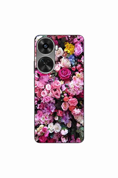 OEM Θήκη συμβατή με Huawei Nova 12 SE από σιλικόνη gel TPU με σχέδιο ροζ τρια...