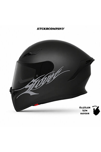 STCKRCO Lover Kask Stickerı | Motor Kask Yanı Sticker | Lover Motosiklet Stic...
