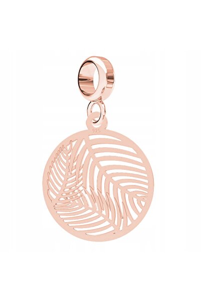 Larezo pandantiv, element decorativ, Model Frunze De Palmier Roz, Natura, Ina...