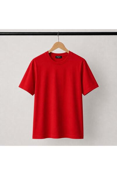 Kuraff Giyim Unisex Crew Neck Basic Cotton Combed Cloth