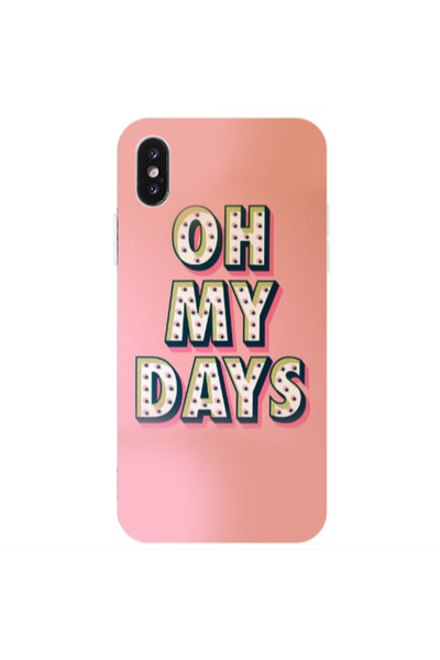 Other Apple iPhone Xs Max Oh my days Transparent Silicone TPU Θήκη
