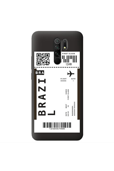 Other Xiaomi Redmi 9 Brazil BRA Black Colored Silicone TPU Θήκη