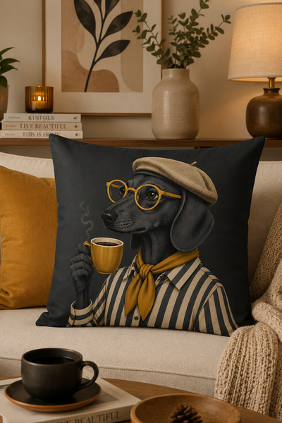 Bertille Home Σειρά Pop Art Κάλυμμα μαξιλαριού διπλής όψης με ψηφιακή εκτύπωση