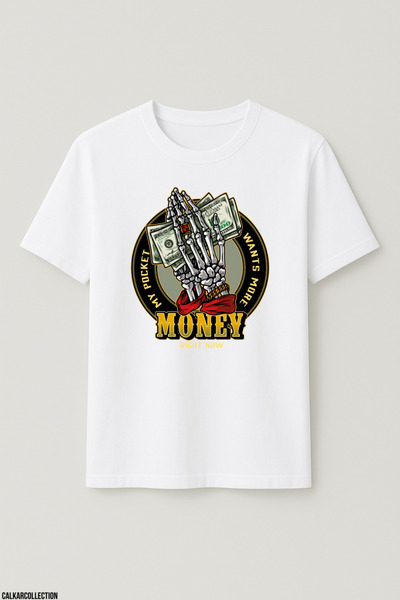 CALKARCOLLECTION Unisex Oversize Money Right Now Tshirt