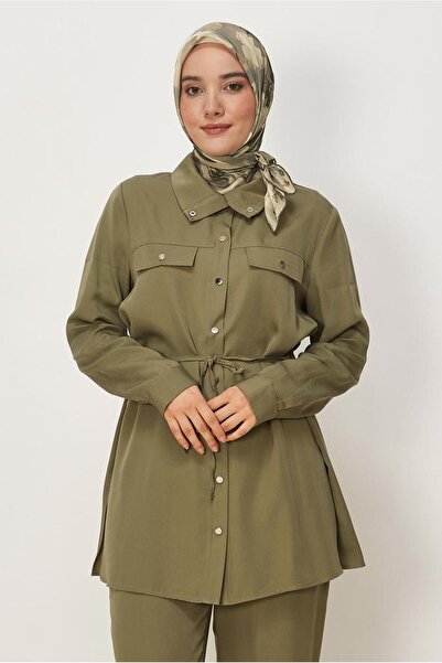 Alvina Eșarfă naturală cu model 8634
