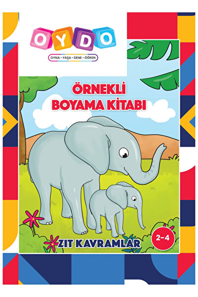Örnekli Boyama Kitabı Zıt Kavramlar