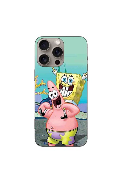 OEM Husa compatibila cu Apple iPhone 16 Pro Max Silicon Gel Tpu Model Spongebob