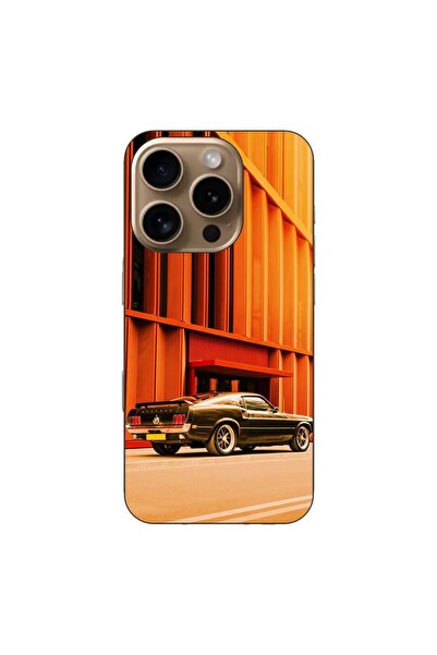 OEM Husa compatibila cu Apple iPhone 16 Pro Silicon Gel Tpu Model Mustang Sunset