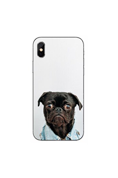 OEM Husa compatibila cu Apple iPhone XS Max Silicon Gel Tpu Model Pug Fashion