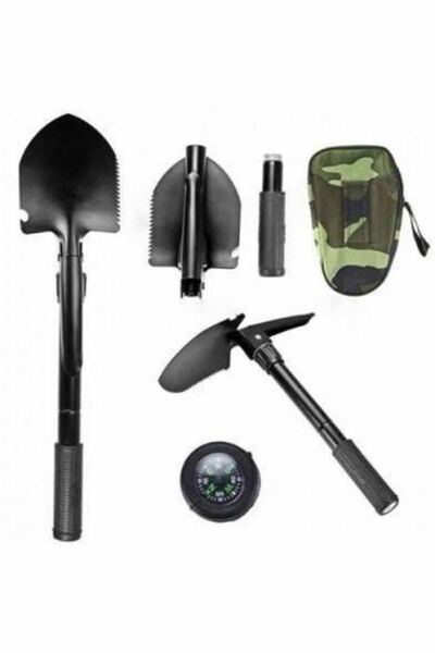 Kanonik Education Foldable Digging Shovel Camping Set with Compass Camping Sh...