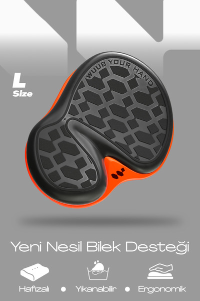 Wuub Turuncu Mouse Ergonomik Bilek Desteği Large