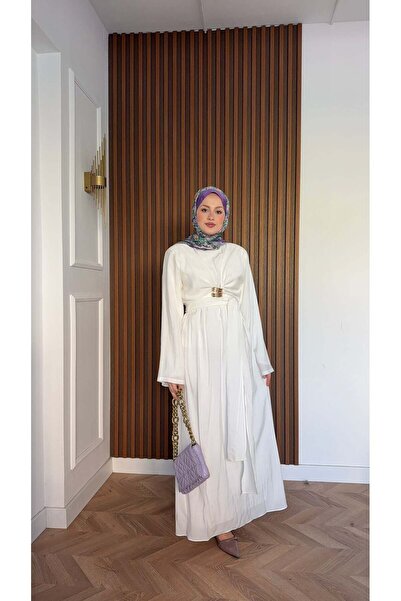 Lady Pixie Gold Buckle Tie Dress