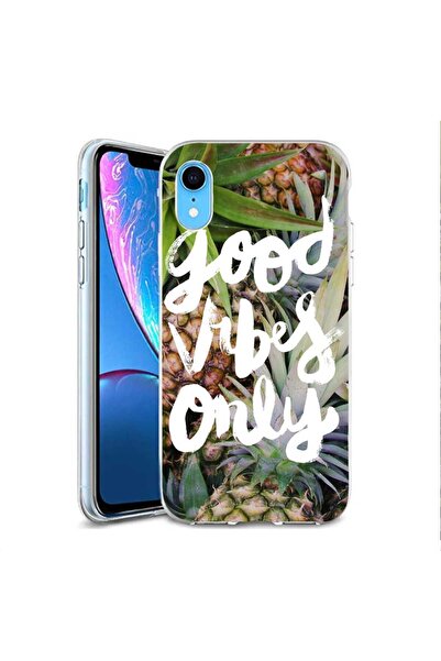 OEM Θήκη συμβατή με Apple iPhone XR, από σιλικόνη gel TPU, μοντέλο Good Vibes...