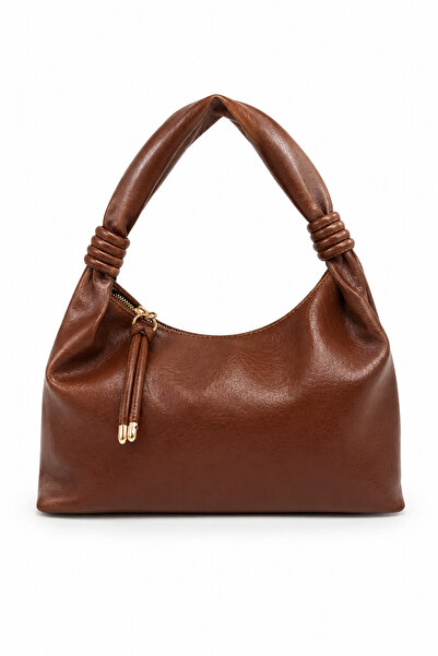 Sellini Bugi Detailed Vibe Women's Shoulder Bag Brown