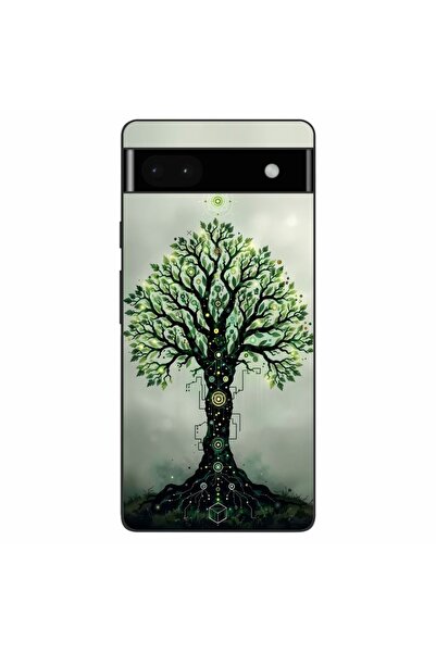OEM Husa compatibila cu Google Pixel 6A Silicon Gel Tpu Model Mystical Tree