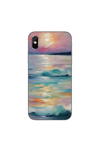 OEM Θήκη συμβατή με Apple iPhone XS από σιλικόνη gel TPU με σχέδιο ακουαρέλας...