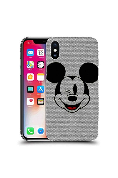 OEM Калъф, съвместим с Apple iPhone XS, силиконов гел TPU, с десен на Мики Маус