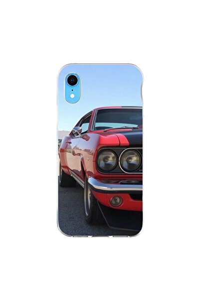 OEM Калъф, съвместим с Apple iPhone XR, силиконов гел TPU модел, Червен муску...