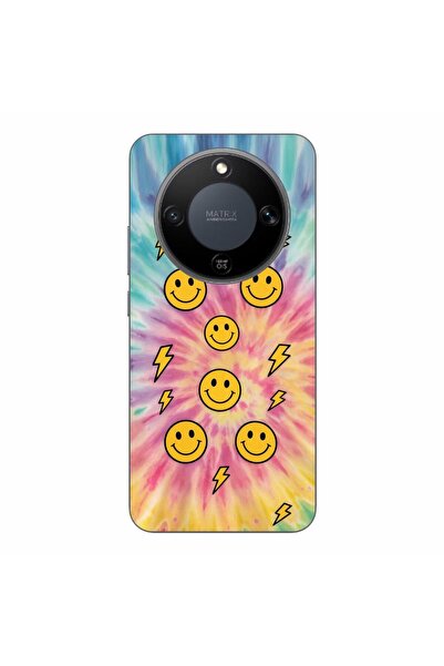OEM Husa compatibila cu Honor Magic8 Lite Silicon Gel Tpu Model Retro Smiley ...