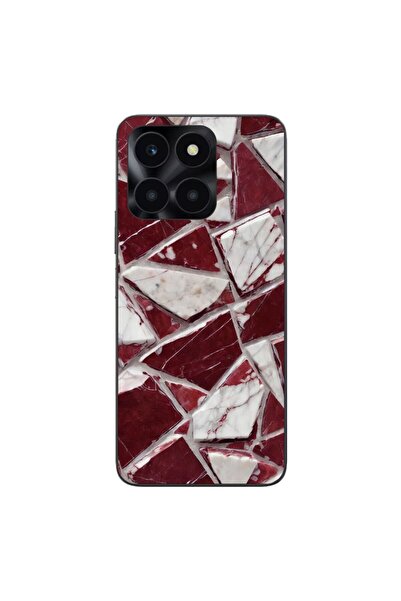 OEM Husa compatibila cu Honor X6a Silicon Gel Tpu Model Broken Glass Red Blood