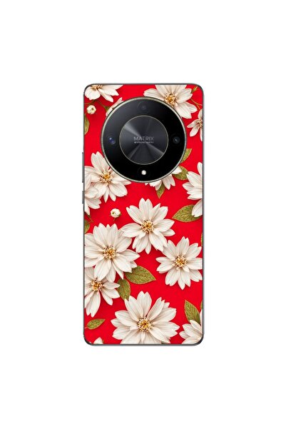 OEM Husa compatibila cu Honor Magic6 Lite Silicon Gel Tpu Model White Flowers...
