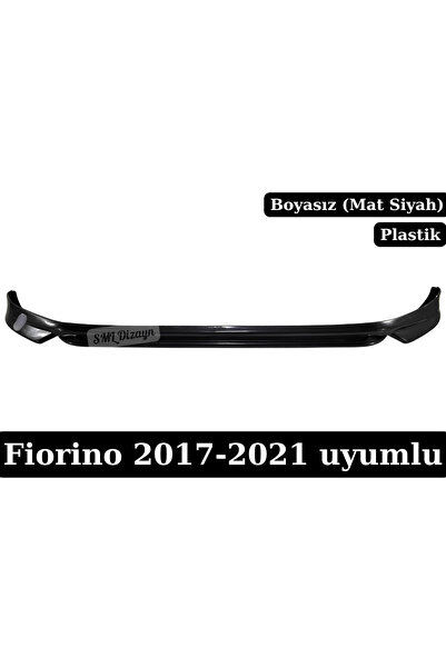 SML Dizayn Fiat Fiorino (2017-2021) Uyumlu Ön Tampon Eki - Boyasız Mat Siyah ...