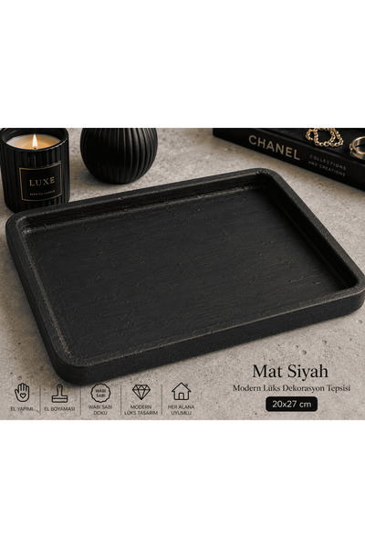 Art By Aslı Wabi Sabi Style Decorative Tray 20X27