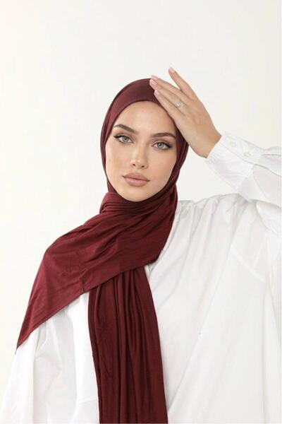 İSTDONATELLA شال قطني ممشط - شال حجاب نسائي من الجيرسيه والليكرا