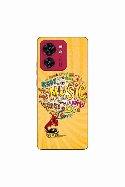 OEM Калъф, съвместим с Motorola Edge 40, силиконов гел TPU, с десен Музика на...