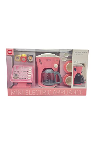 Noname Pink Coffee Maker Top Bottom Set with Sounds, Lights and Accessories