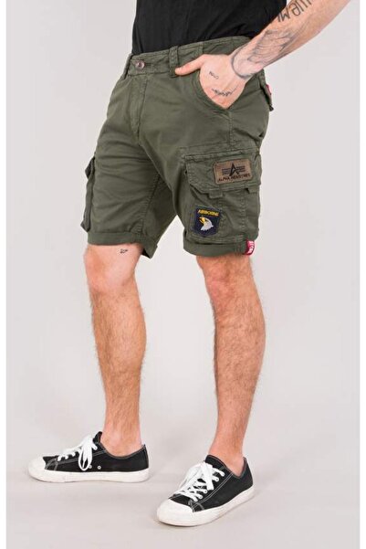 Alpha Industries Crew Short Patch Green Men's Cargo Shorts